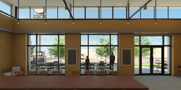 Phối cảnh bên trong Starbuck